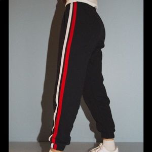 striped Brandy Melville sweatpants